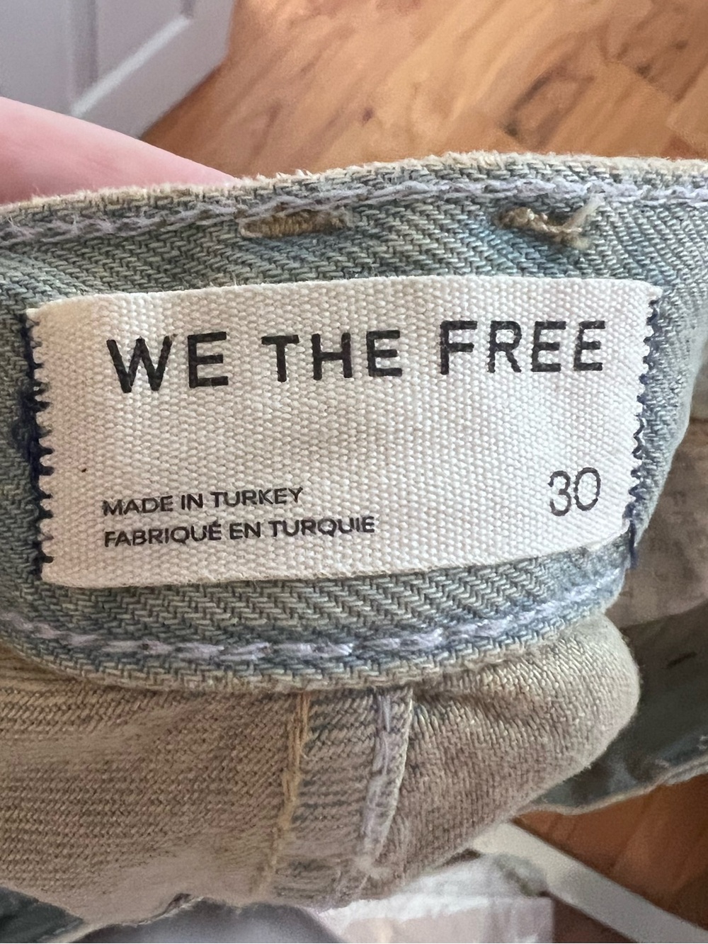 #991 NWOT Free People We The Free Montana Bermuda Shorts Haven Size 30 - Picture 4 of 6